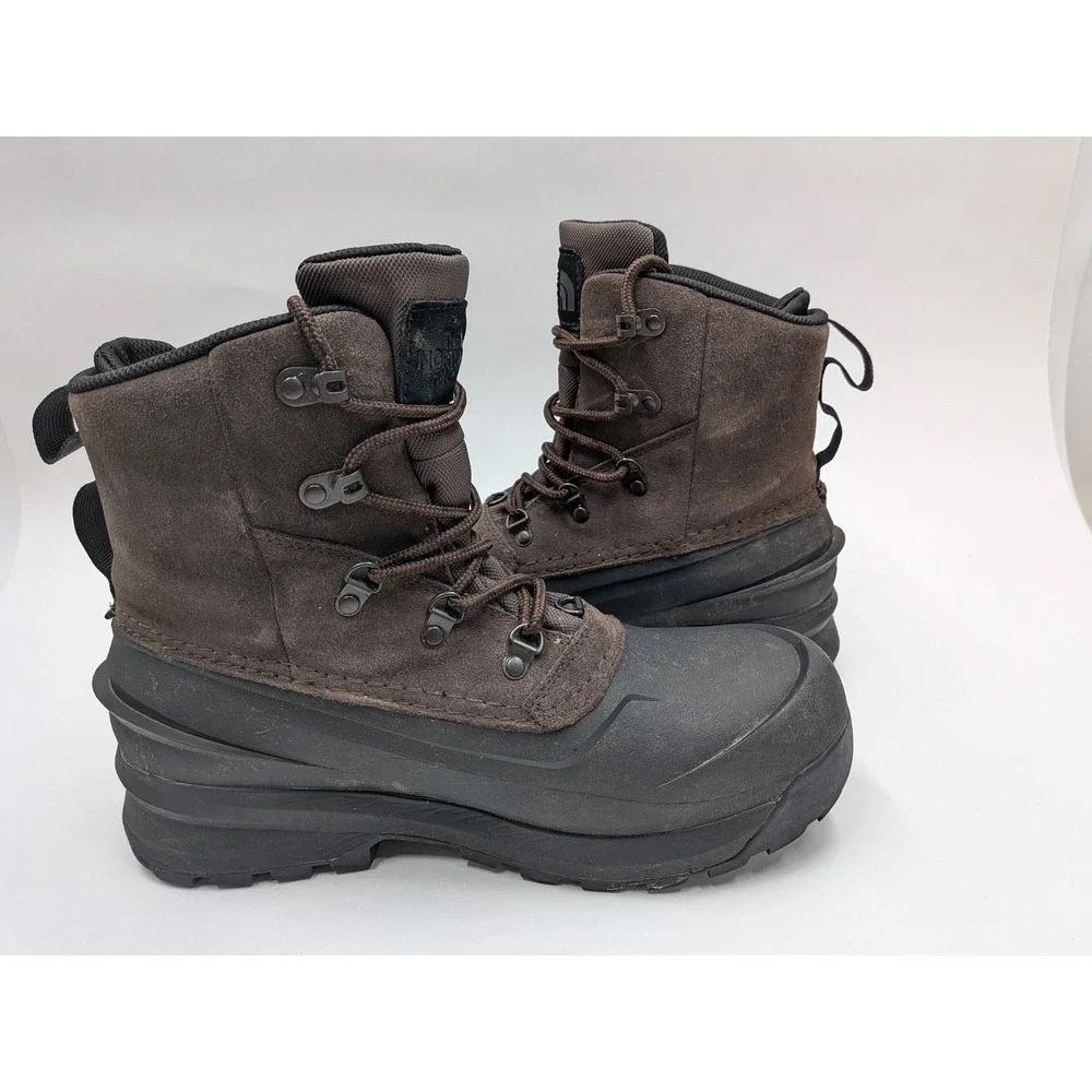 The North Face Chilkat V 400 Waterproof Winter Boots Brown Black Mens NF0A5LW3